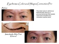 permanent makeup correction fix